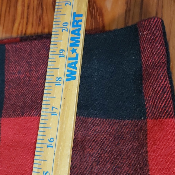 Vintage Venezia Jeans Black & Red Mini 100% Acrylic Skirt Women's Size 20 - Picture 6 of 10